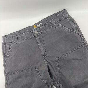 Carhartt Mens Relaxed Fit Double Knee Work Pants Grey 102802-029 40x30